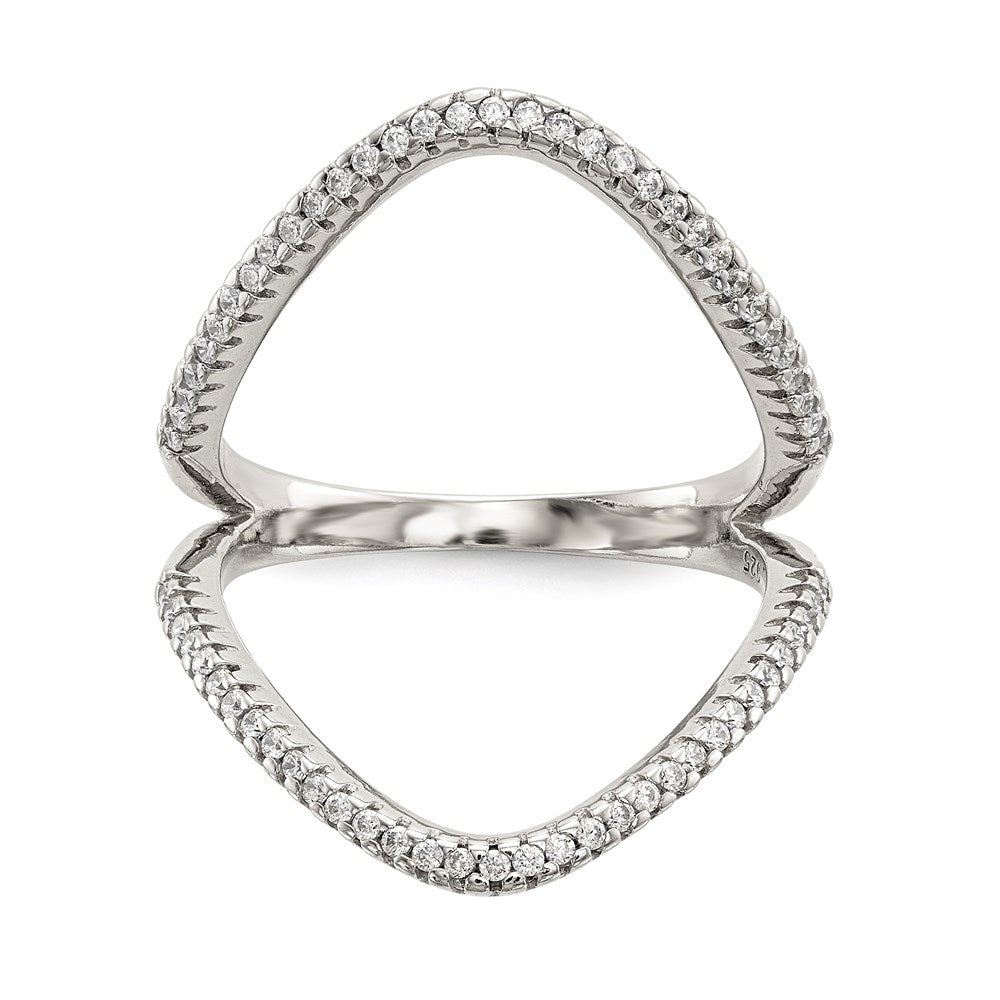 Sterling Silver CZ Ring, Size 6, 2.97 g