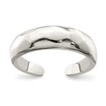 Sterling Silver Solid Polished Domed Toe Ring, 5 mm