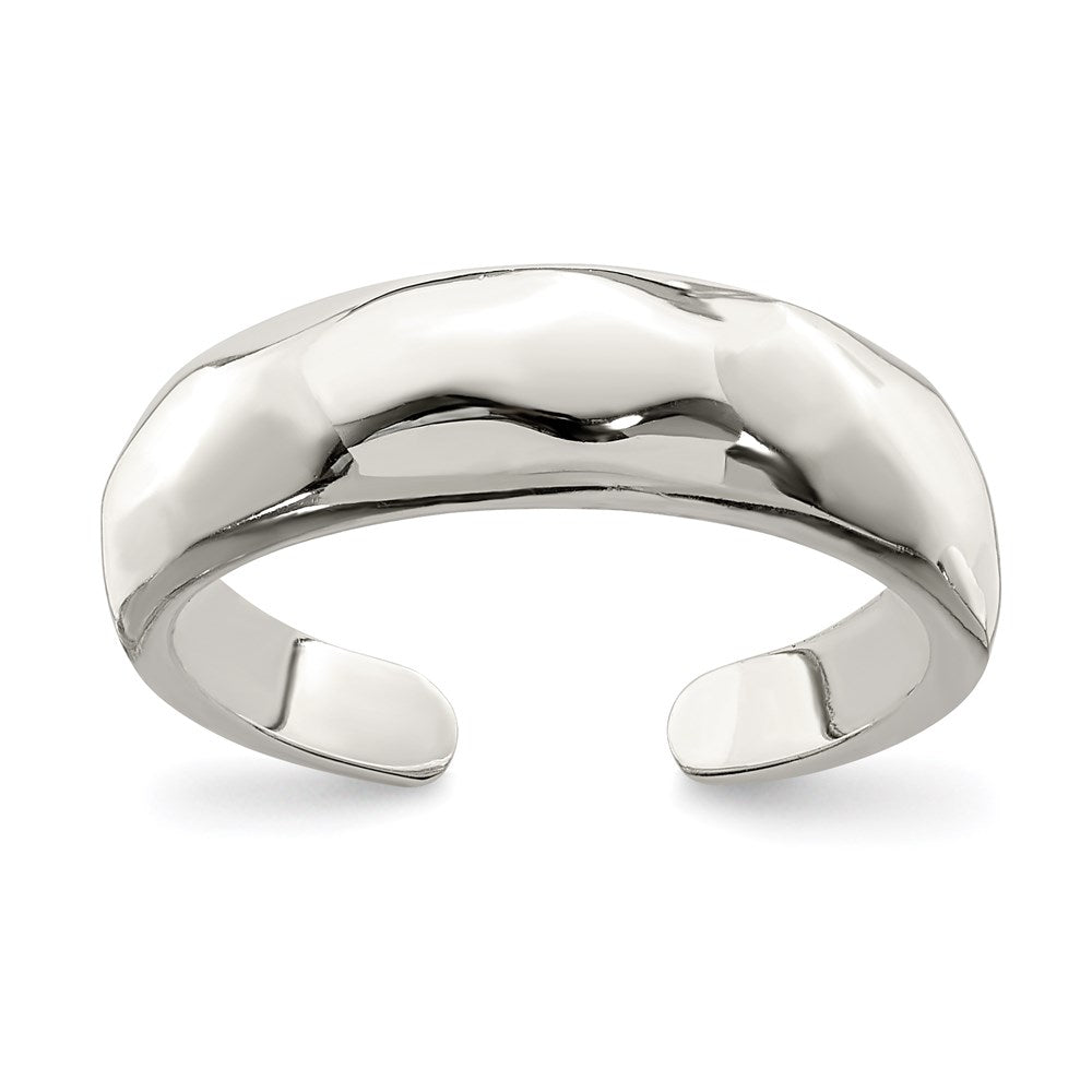 Sterling Silver Solid Polished Domed Toe Ring, 5 mm