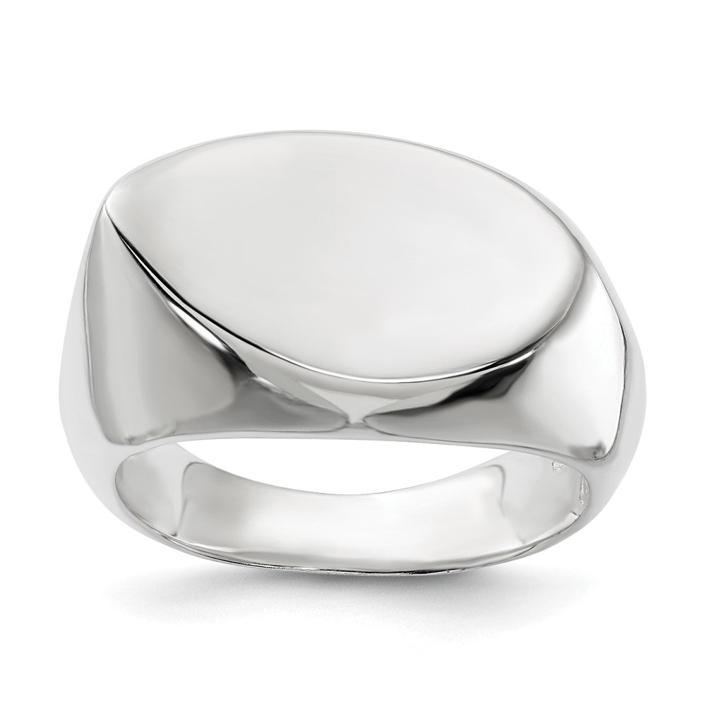Sterling Silver Solid Fancy Ring, Size 6