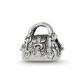 Sterling Silver Reflections Kids Handbag Bead, 8.18 x 8.18 mm