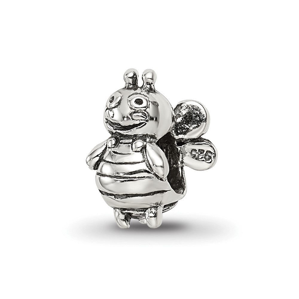 Sterling Silver Reflections Kids Bumblebee Bead, 9.09 x 5.45 mm