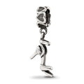 Sterling Silver Reflections High Heel Shoe Dangle Bead, 25.45 x 3.64 mm