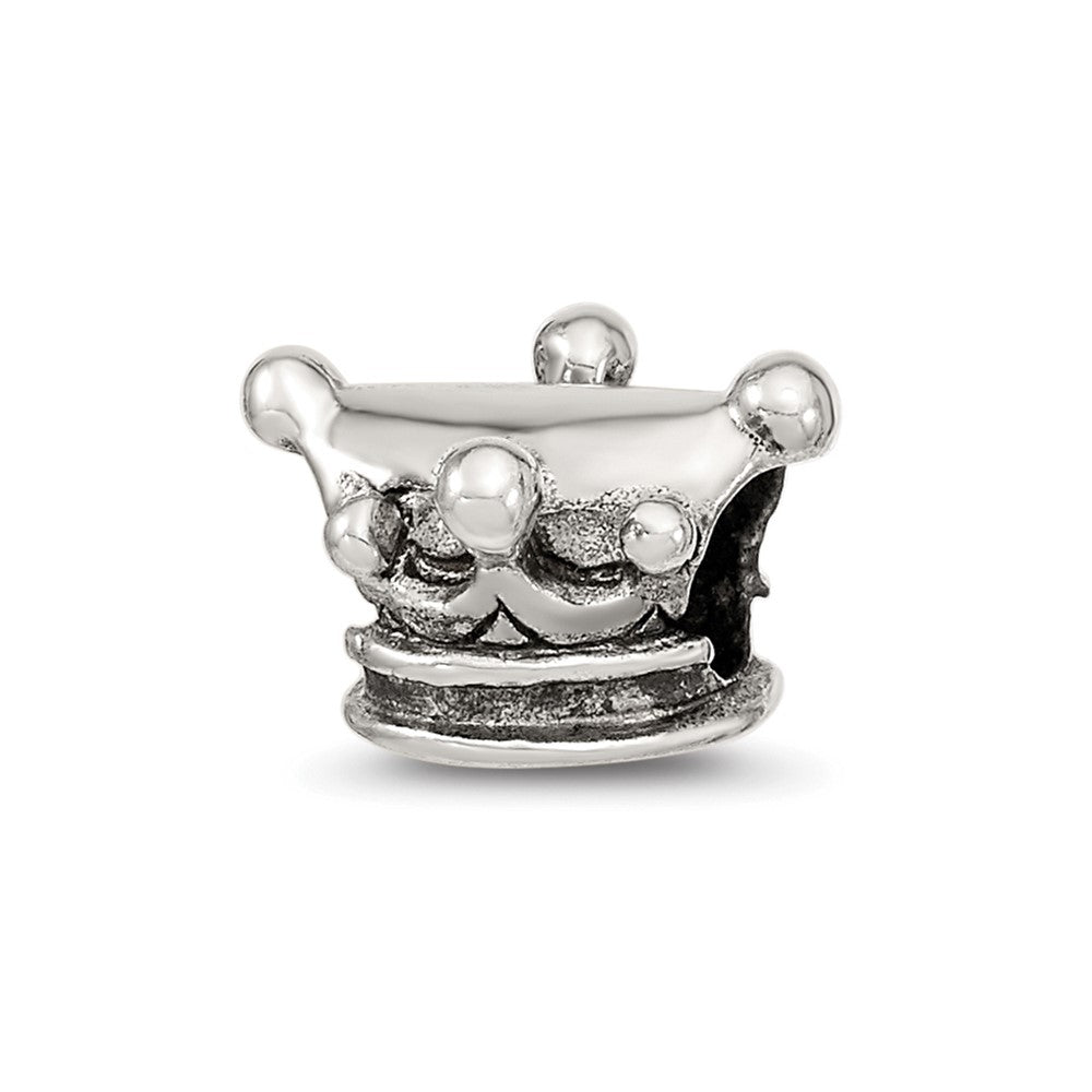 Sterling Silver Reflections Kids Jester Hat Bead, 6.36 x 9.09 mm