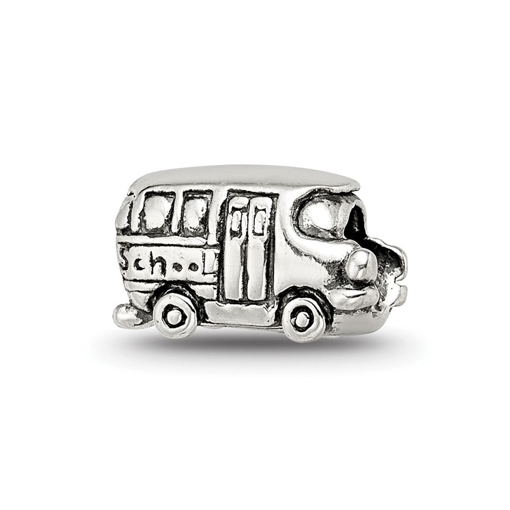 Sterling Silver Reflections Kids Bus Bead, 5.45 x 9.09 mm