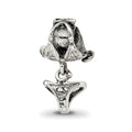 Sterling Silver Reflections Kids Swimsuit Dangle Bead, 17.27 x 9.09 mm