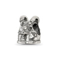 Sterling Silver Reflections Kids Overalls Bead, 8.18 x 8.18 mm