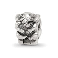 Sterling Silver Reflections Kids Elephant Clip Bead, 8.18 x 7.27 mm