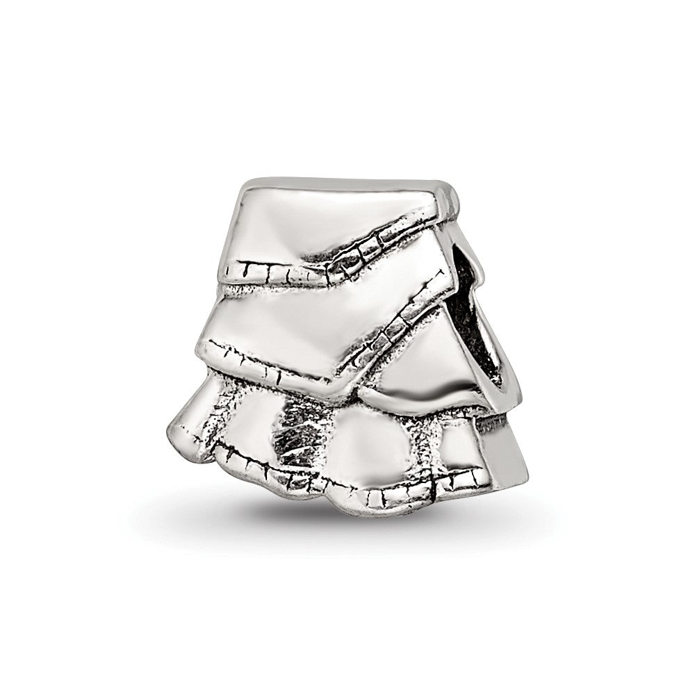 Sterling Silver Reflections Kids Skirt Bead, 7.27 x 8.18 mm