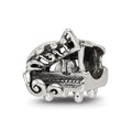 Sterling Silver Reflections Baby Grand Piano Bead, 10 x 10 mm