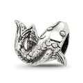 Sterling Silver Reflections Fish Bead, 10.91 x 12.73 mm