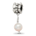 Sterling Silver Reflections Pink FW Cultured Pearl Dangle Bead, 20 x 6.36 mm