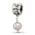 Sterling Silver Reflections Lavender FW. Cultured Pearl Dangle Bead, 20.91 x 6.36 mm