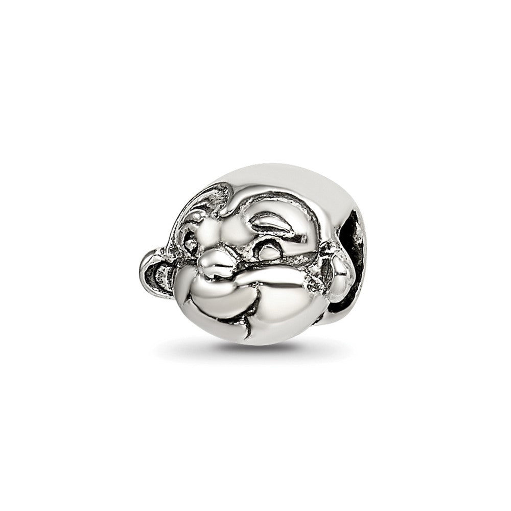 Sterling Silver Reflections Kids Monkey Bead, 6.36 x 9.09 mm