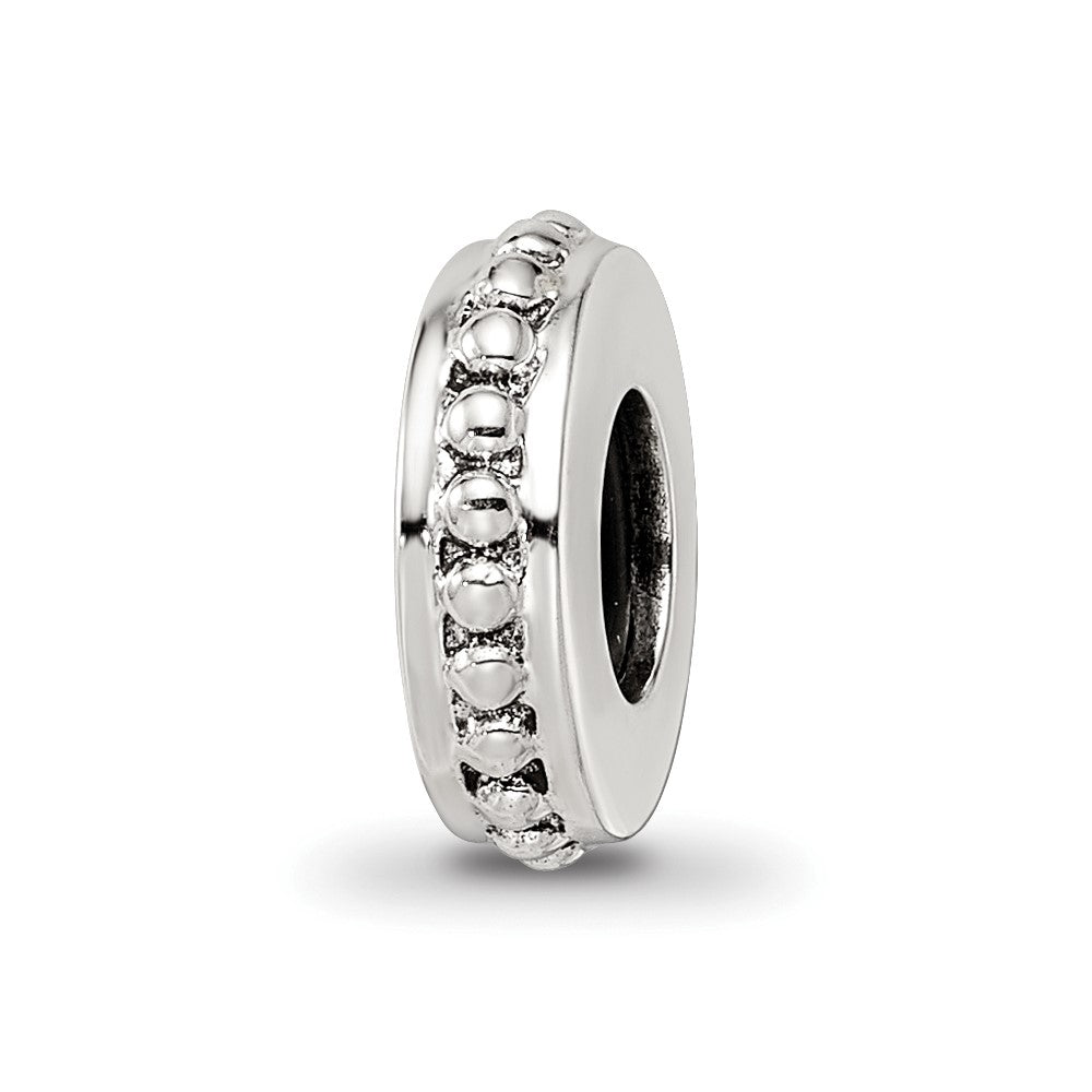 Sterling Silver Reflections Stopper/Spacer Bead, 10 x 2.73 mm