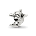 Sterling Silver Reflections Kids Dolphin Bead, 10.91 x 7.27 mm
