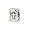 Sterling Silver Reflections Kids Bible Bead, 6.36 x 5.45 mm