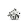 Sterling Silver Reflections Kids Circus Tent Bead, 8.18 x 8.18 mm
