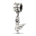 Sterling Silver Reflections Dancer Dangle Bead, 25.45 x 6.36 mm