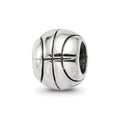 Sterling Silver Reflections Basketball Bead, 8.18 x 6.36 mm