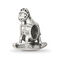 Sterling Silver Reflections Rocking Horse Bead, 13.64 x 5.45 mm