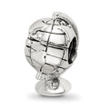 Sterling Silver Reflections Globe Bead, 13.64 x 8.18 mm