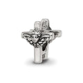 Sterling Silver Reflections Kids Angel Cross Bead, 7.27 x 6.36 mm