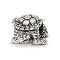 Sterling Silver Reflections Turtle Bead, 13.64 x 10 mm