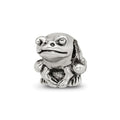 Sterling Silver Reflections Kids Frog Bead, 8.18 x 7.27 mm