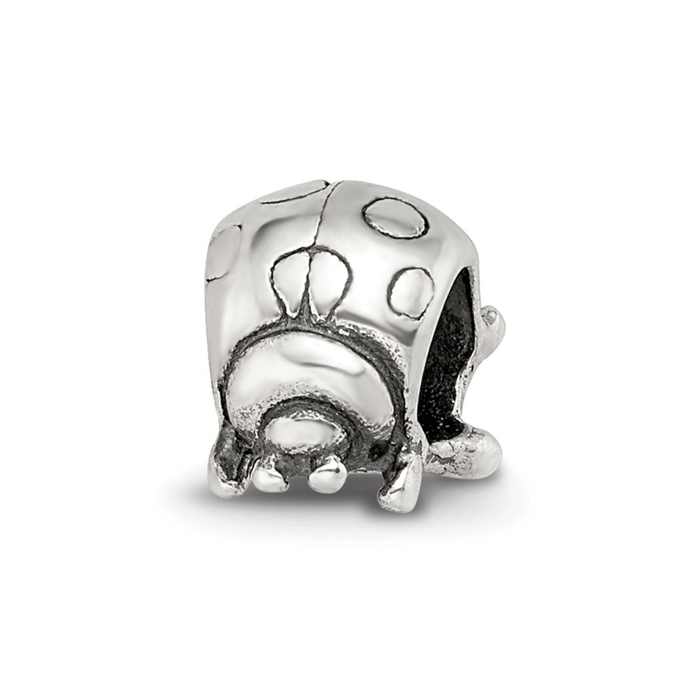Sterling Silver Reflections Ladybug Bead, 9.09 x 7.27 mm