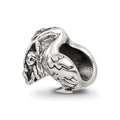 Sterling Silver Reflections Stork Bead, 8.18 x 10 mm