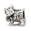 Sterling Silver Reflections Dairy Cow Bead, 11.82 x 10.91 mm