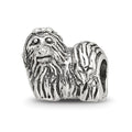 Sterling Silver Reflections Yorkshire Terrier Bead, 9.09 x 10 mm