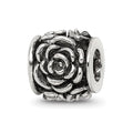 Sterling Silver Reflections Rose Bali Bead, 8.18 x 8.18 mm