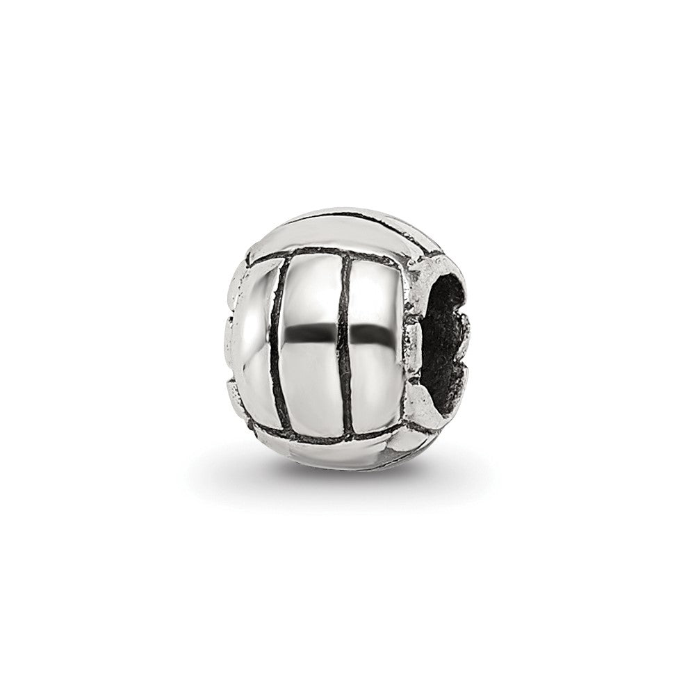 Sterling Silver Reflections Kids Volleyball Bead, 6.36 x 5.45 mm