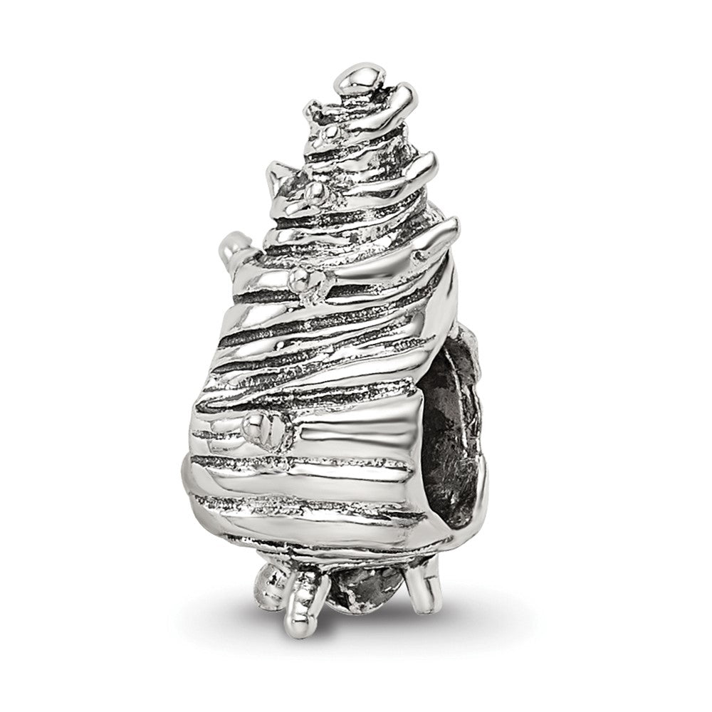 Sterling Silver Reflections Shell Bead, 8.18 x 6.36 mm