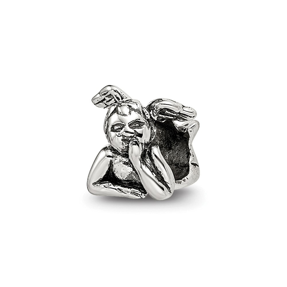 Sterling Silver Reflections Kids Angel Bead, 6.36 x 6.36 mm