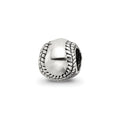 Sterling Silver Reflections Kids Softball Bead, 6.36 x 5.45 mm