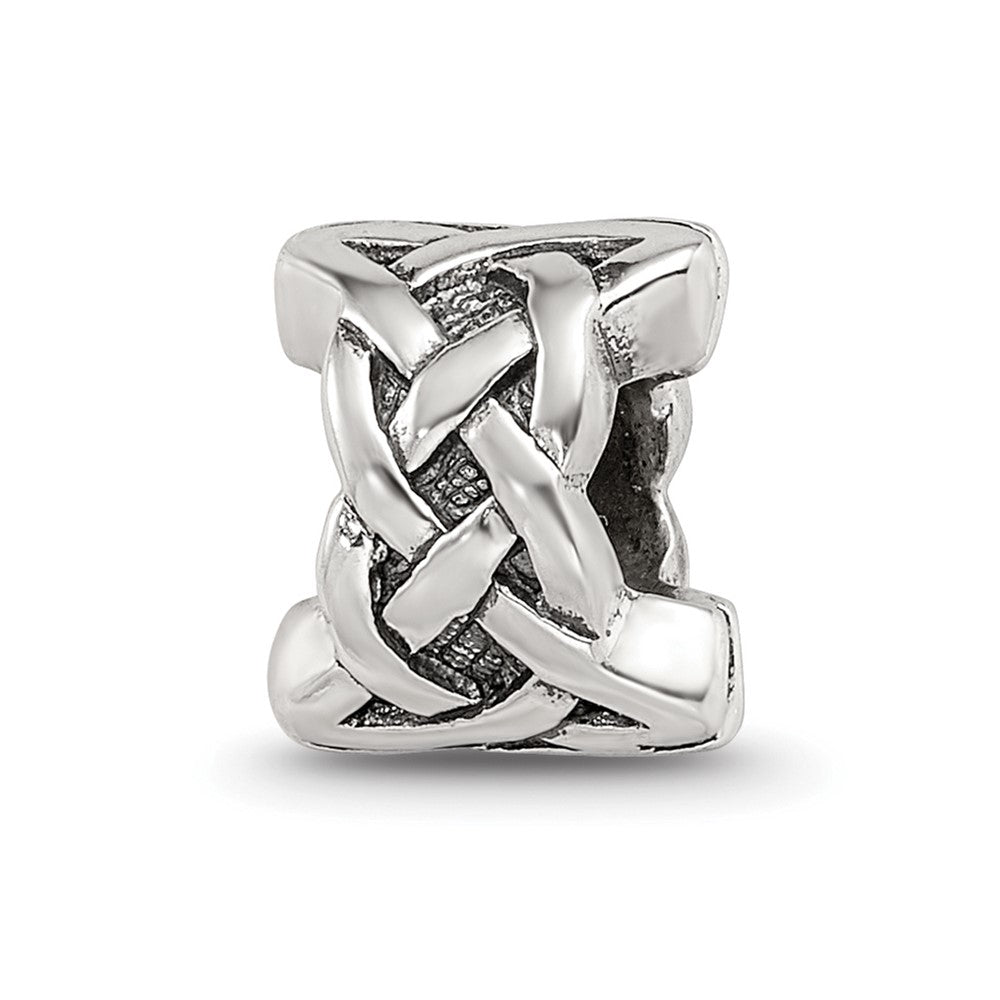Sterling Silver Reflections Celtic Bead, 8.18 x 8.18 mm