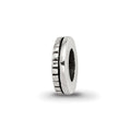 Sterling Silver Reflections Notched Spacer Bead, 8.18 x 1.82 mm, 0.62 g