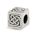 Sterling Silver Reflections Celtic Block Bead, 8.18 x 7.27 mm