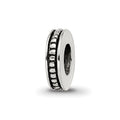 Sterling Silver Reflections Notched Spacer Bead, 8.18 x 1.82 mm, 0.9 g