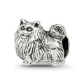 Sterling Silver Reflections Pomeranian Bead, 9.09 x 10 mm