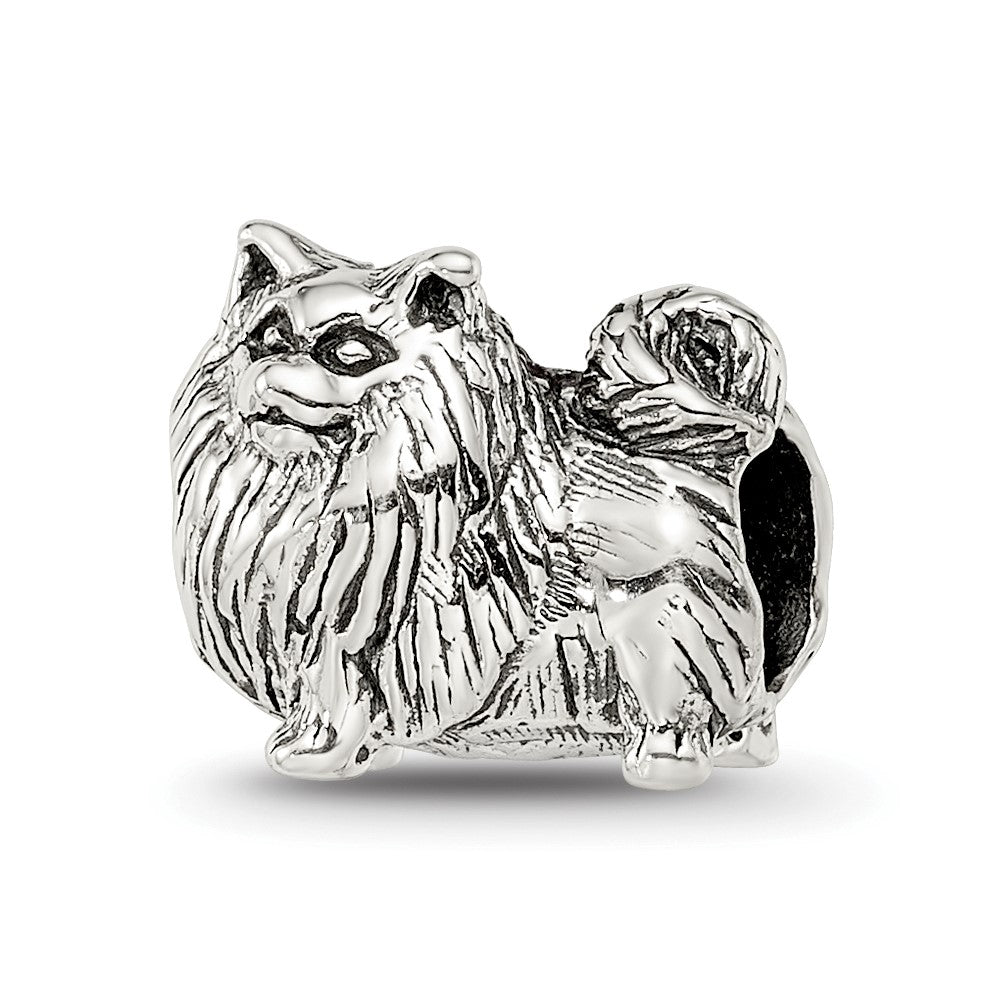 Sterling Silver Reflections Pomeranian Bead, 9.09 x 10 mm
