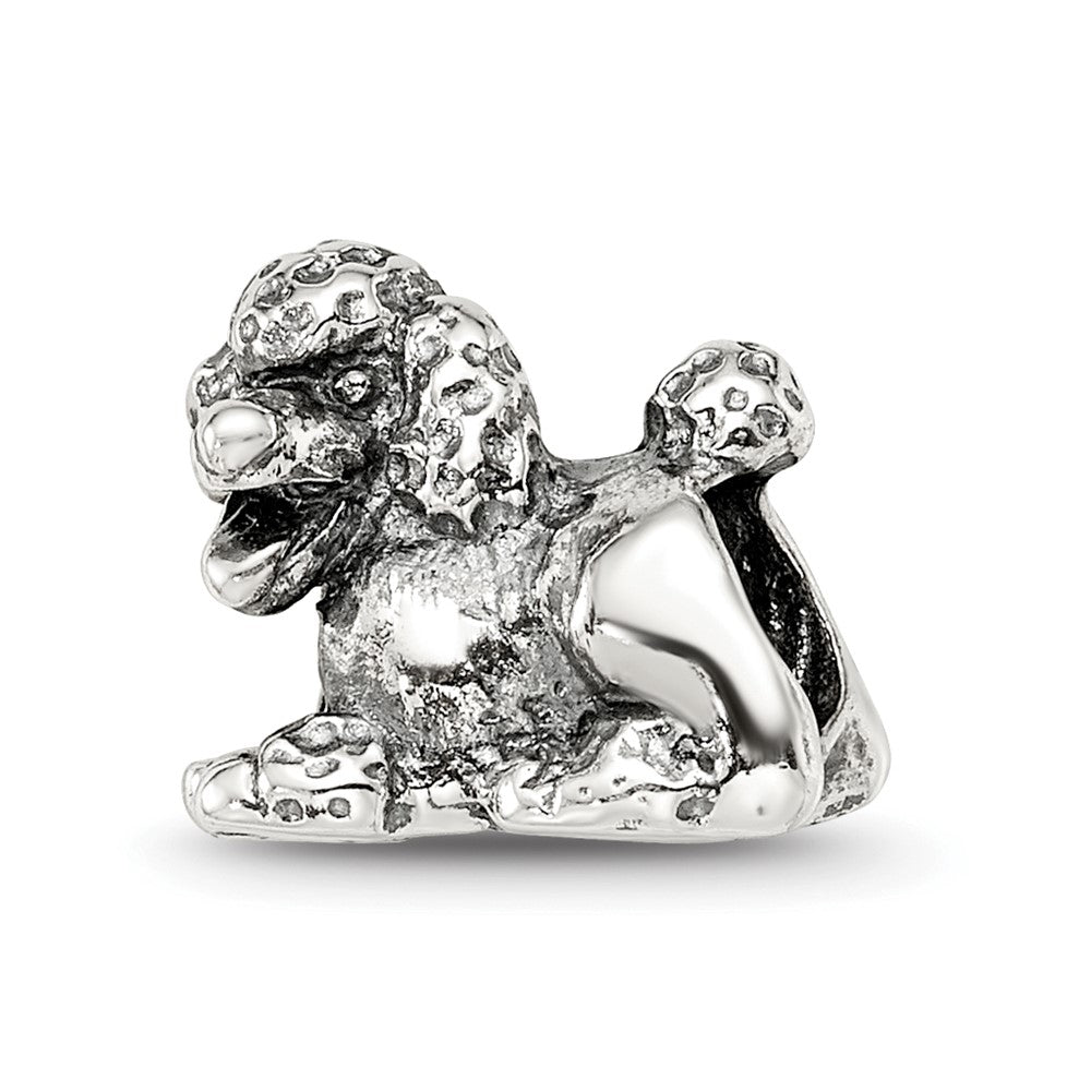Sterling Silver Reflections Poodle Bead, 9.09 x 10 mm