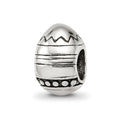 Sterling Silver Reflections Easter Egg Bead, 10 x 6.36 mm