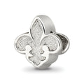 Sterling Silver Reflections Fleur de Lis Bead, 10 x 10 mm, 1.89 g