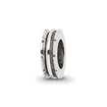 Sterling Silver Reflections Grooved Spacer Bead, 8.18 x 2.73 mm