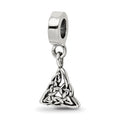 Sterling Silver Reflections Celtic Trinity Dangle Bead, 20 x 9.09 mm