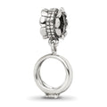 Sterling Silver Reflections CZ Engagement Ring Dangle Bead, 22.73 x 5.45 mm